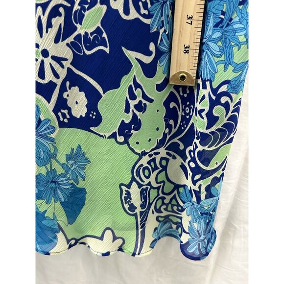 Sherri Martin Womens Sz 10 Blue 2-pc Long Dress & Jacket Floral Fairy‎ Cottage - Picture 11 of 16
